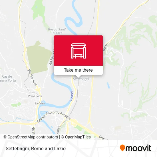 Settebagni map