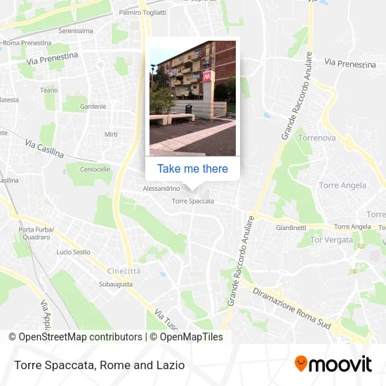 Torre Spaccata map