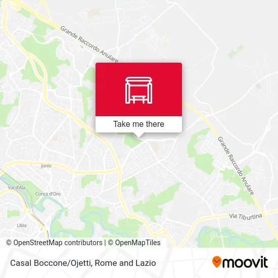 Casal Boccone/Ojetti map