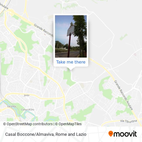 Casal Boccone/Almaviva map