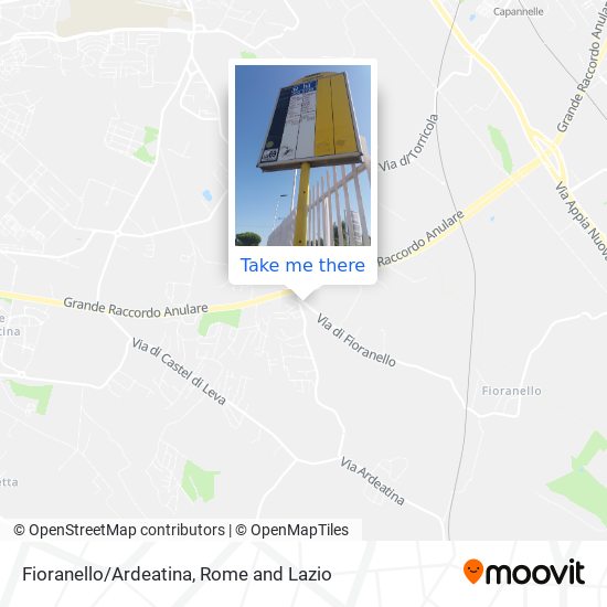 Fioranello/Ardeatina map