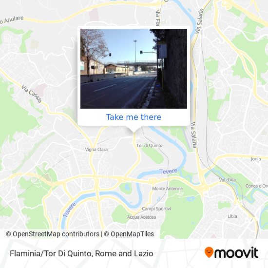 Flaminia/Tor Di Quinto map
