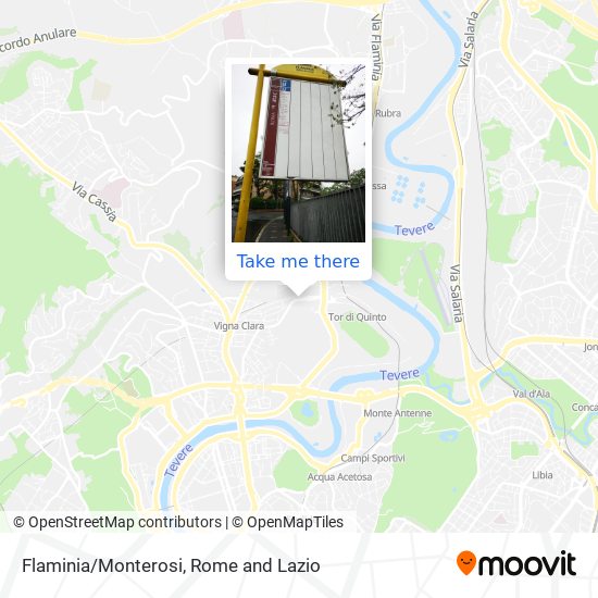 Flaminia/Monterosi map