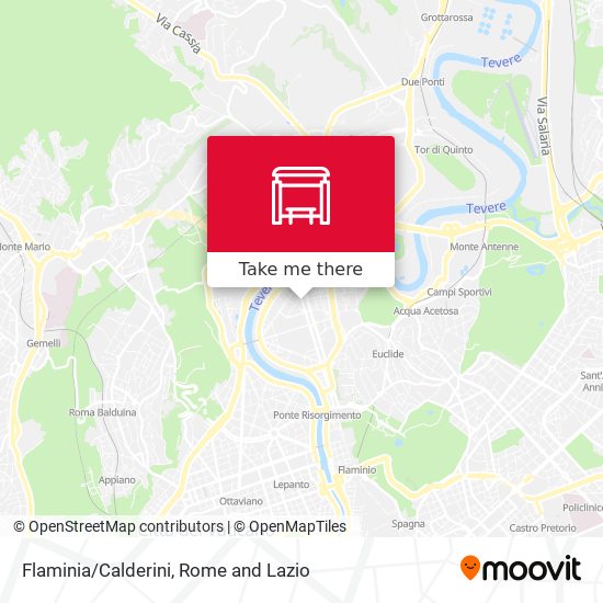 Flaminia/Calderini map