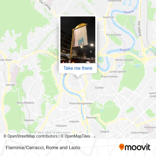 Flaminia/Carracci map