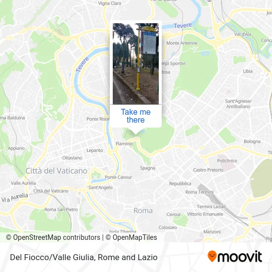 Del Fiocco/Valle Giulia map