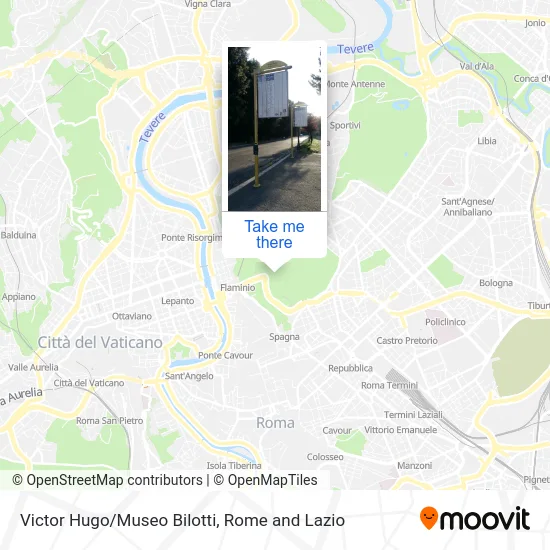 Victor Hugo/Bilotti Museum map