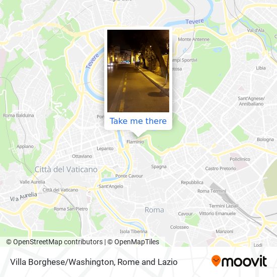 Villa Borghese/Washington map