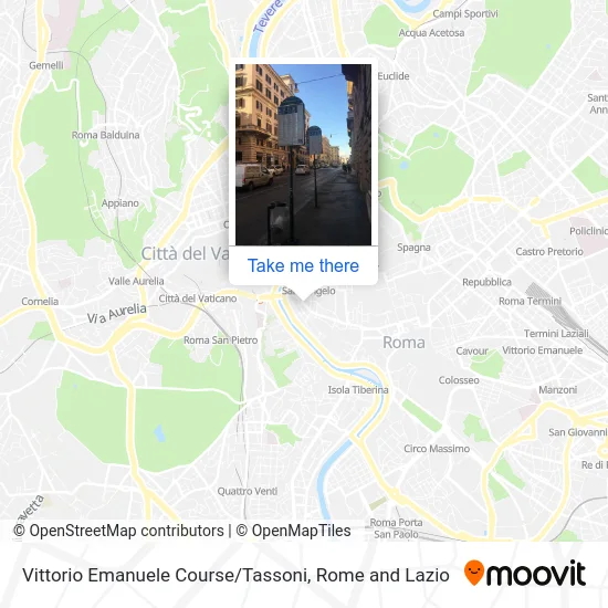 Vittorio Emanuele Course / Tassoni map