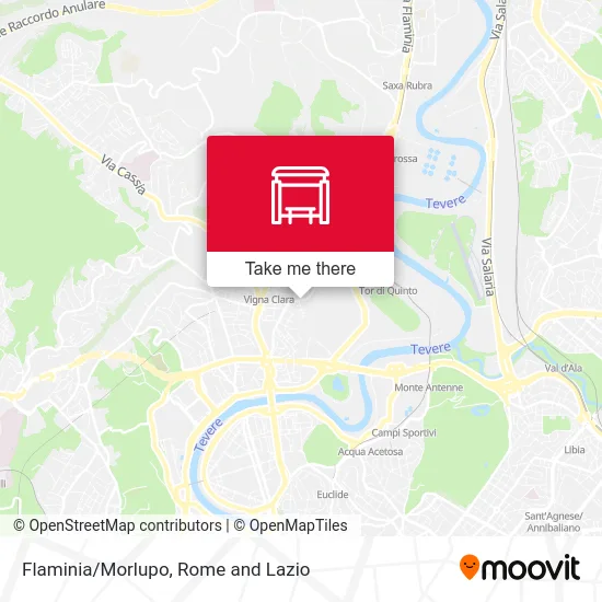 Flaminia/Morlupo map