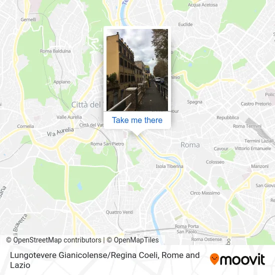 Lungotevere Gianicolense / Regina Coeli map