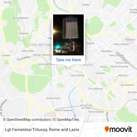 Lungotevere Farnesina/Trilussa map