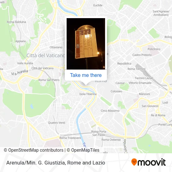 Arenula/Ministry of Justice map