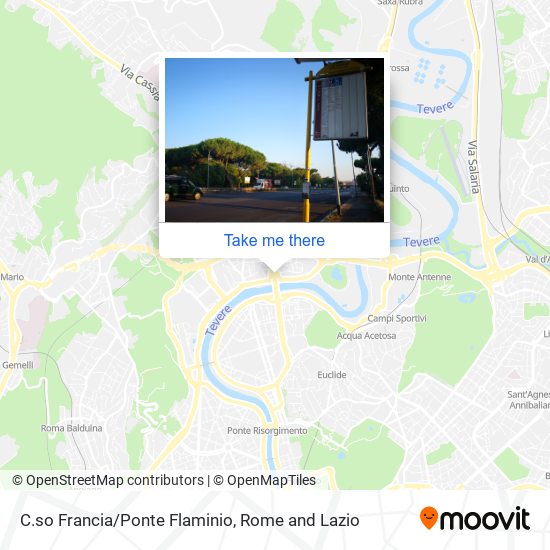 C.so Francia/Ponte Flaminio map