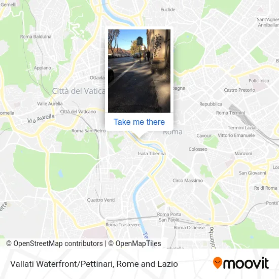 Vallati Waterfront/Pettinari map