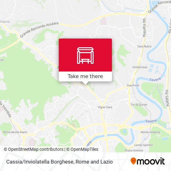 Cassia/Inviolatella Borghese map