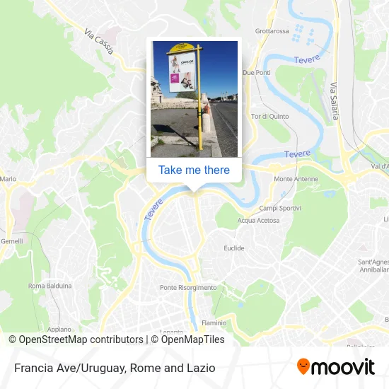 Francia Ave/Uruguay map