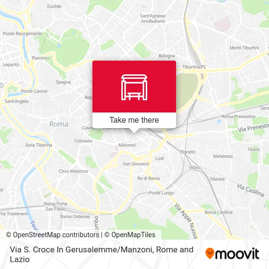 Via S. Croce In Gerusalemme / Manzoni map