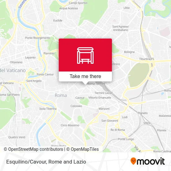 Esquilino/Cavour map