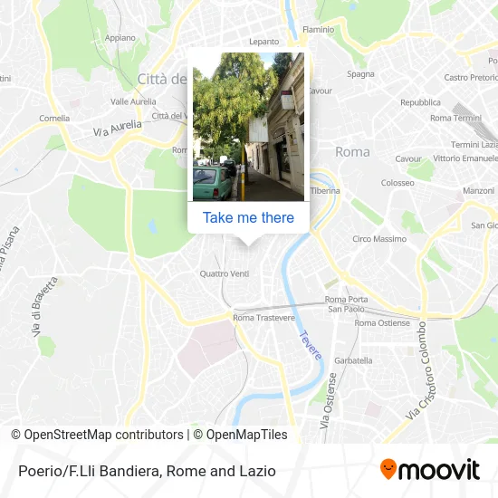 Poerio/Bandiera Brothers map