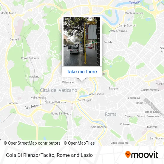 Cola Di Rienzo/Tacito map