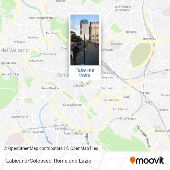 Labicana/Colosseo map