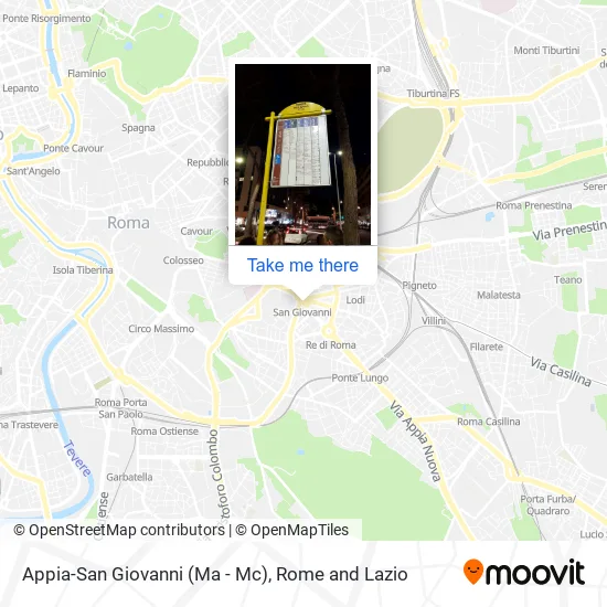 Appia-San Giovanni (Ma - Mc) map