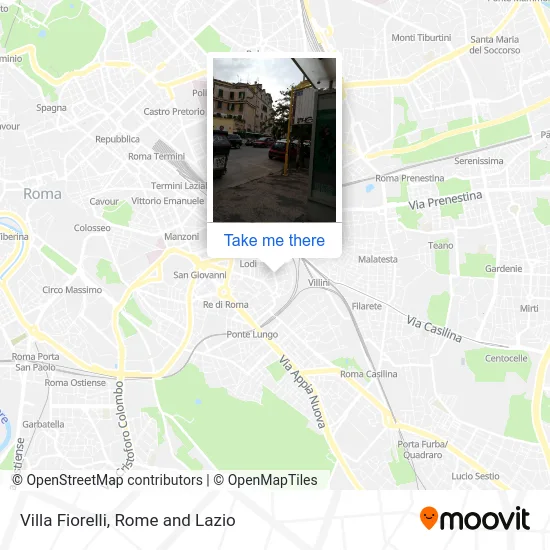 Villa Fiorelli map