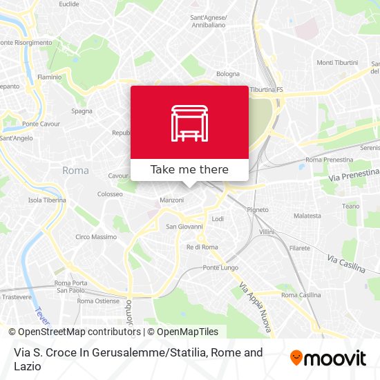 Via S. Croce In Gerusalemme / Statilia map