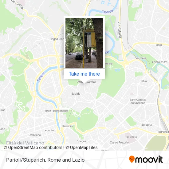 Parioli/Stuparich map