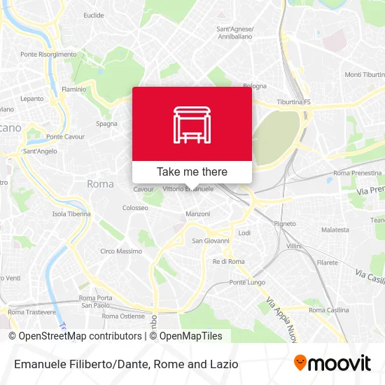 Emanuele Filiberto/Dante map