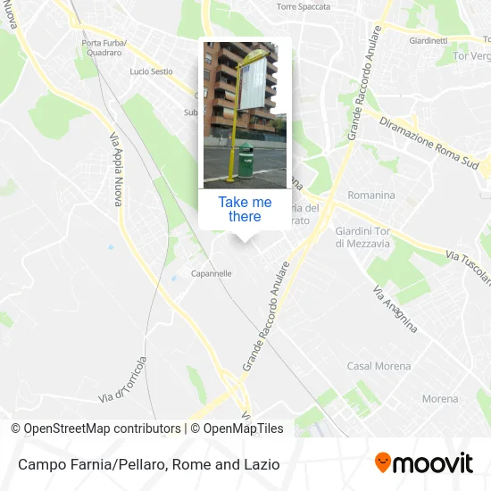 Campo Farnia/Pellaro map