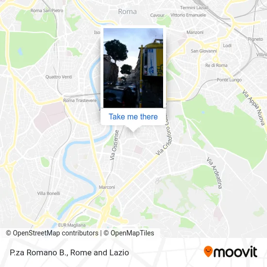 P.za Romano B. map