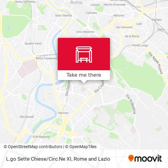 L.go Sette Chiese/Circ.Ne XI map