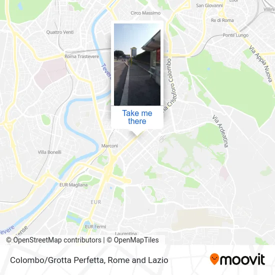 Colombo/Grotta Perfetta map