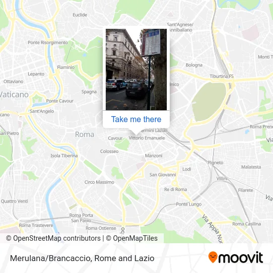 Merulana/Brancaccio map