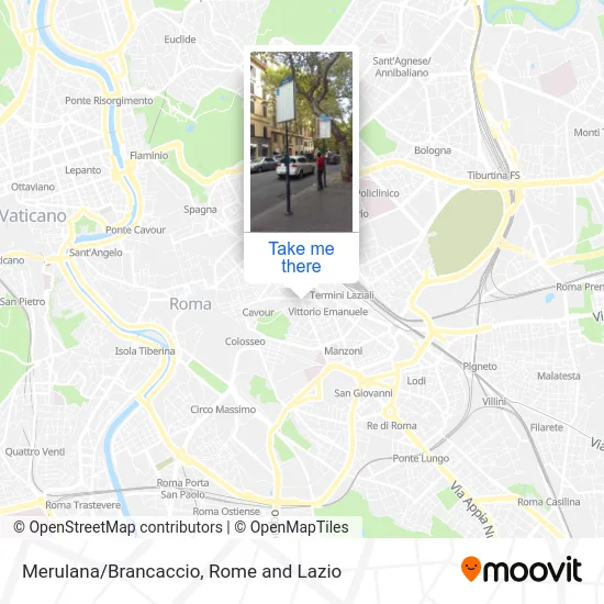 Merulana/Brancaccio map