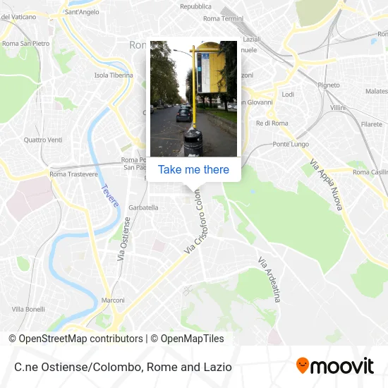 Ostiense/Colombo Station map