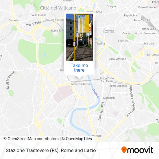 Stazione Trastevere (Fs) map