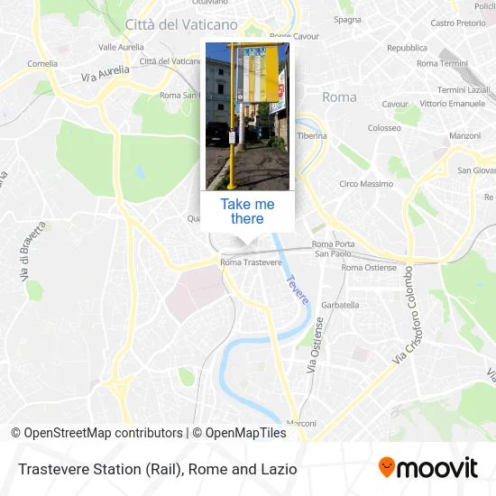 Trastevere Station (Rail) map