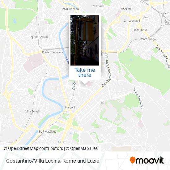 Costantino/Villa Lucina map