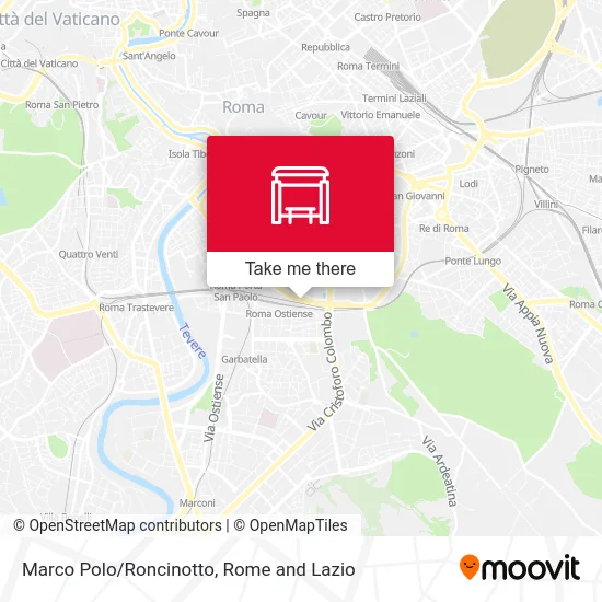 Marco Polo/Roncinotto map