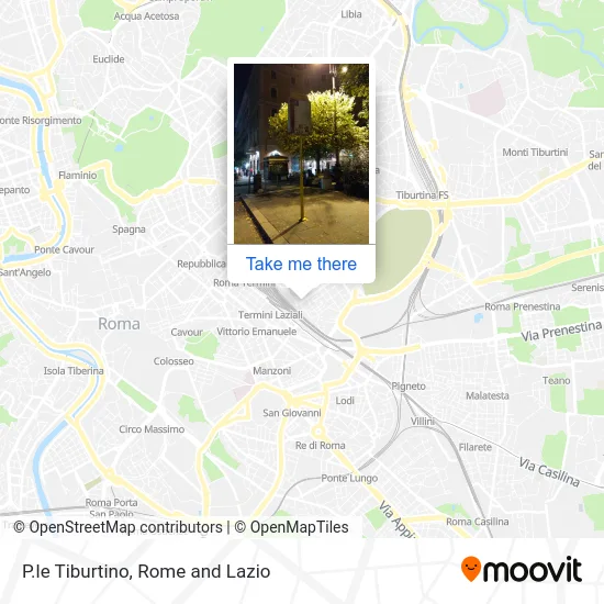 Tiburtino Square map