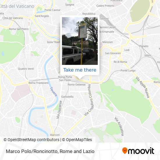 Marco Polo/Roncinotto map
