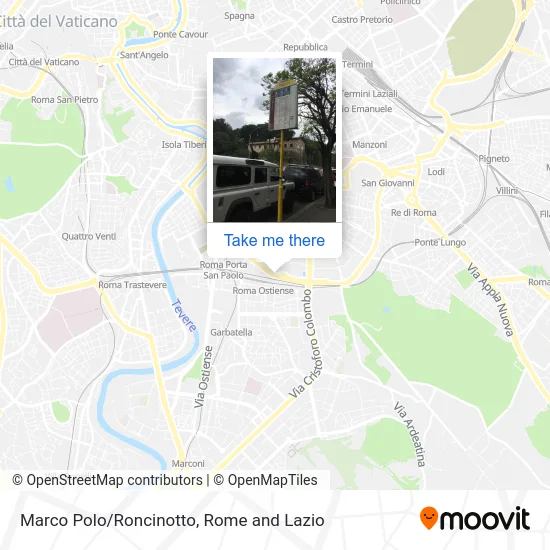 Marco Polo/Roncinotto map