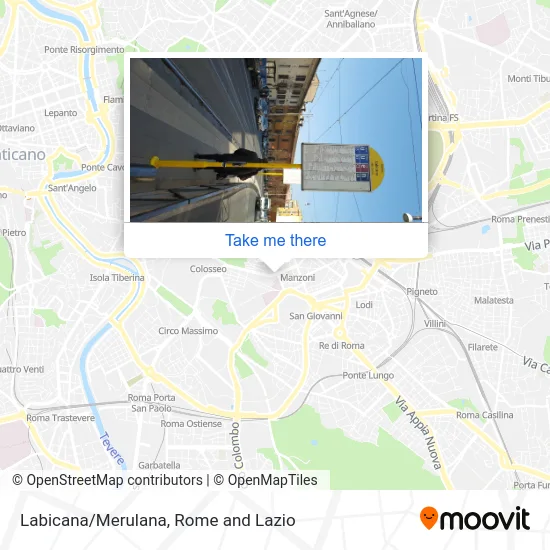 Labicana/Merulana map