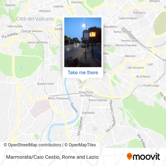 Marmorata/Caio Cestio map