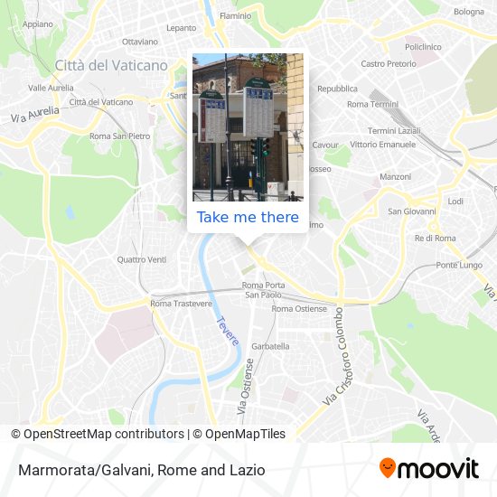 Marmorata/Galvani map