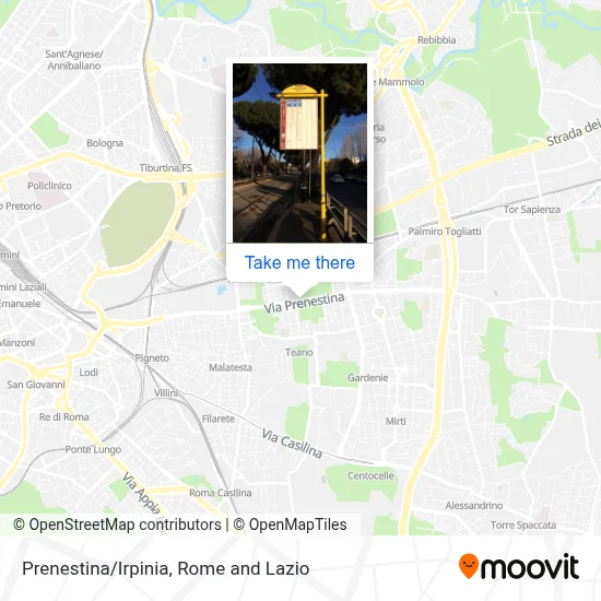 Prenestina/Irpinia map
