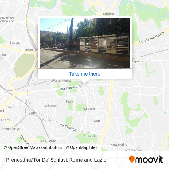 Prenestina/Tor De' Schiavi map